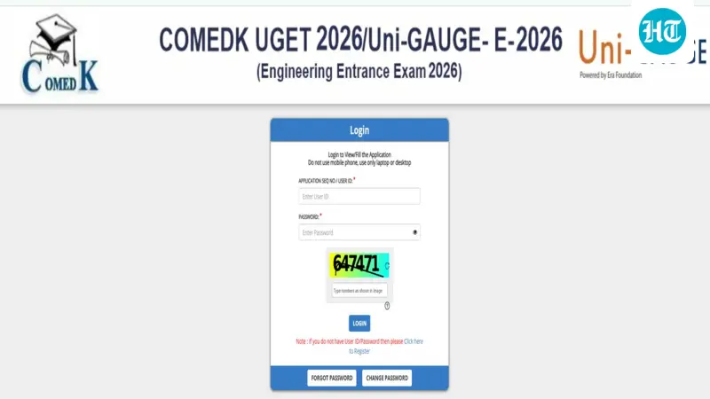 COMEDK UGET 2026: Extended registration window closes today at comedk.org, direct link here