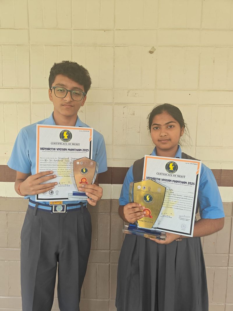 Aurobindo School pupils shine at Vidyarthi Vigyan Manthan, spotlight on science talent