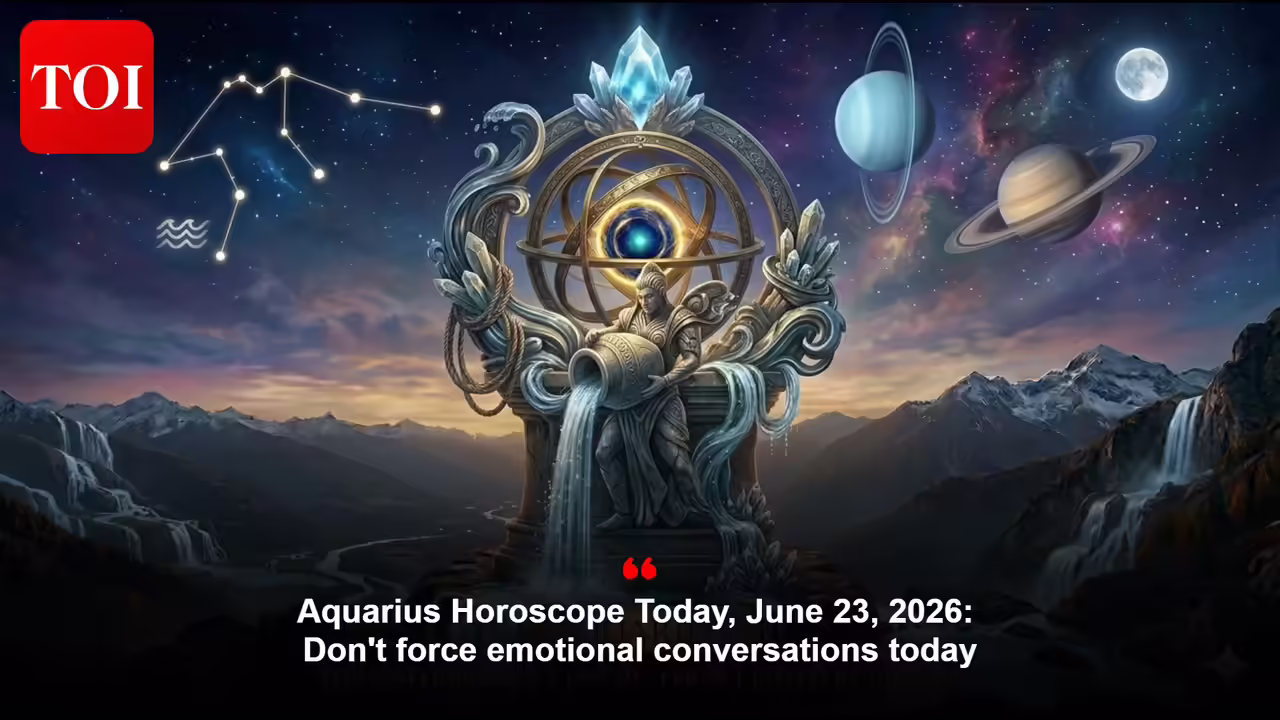 Aquarius Daily Horoscope for June 23, 2026: Don’t Rush Emotional Talks