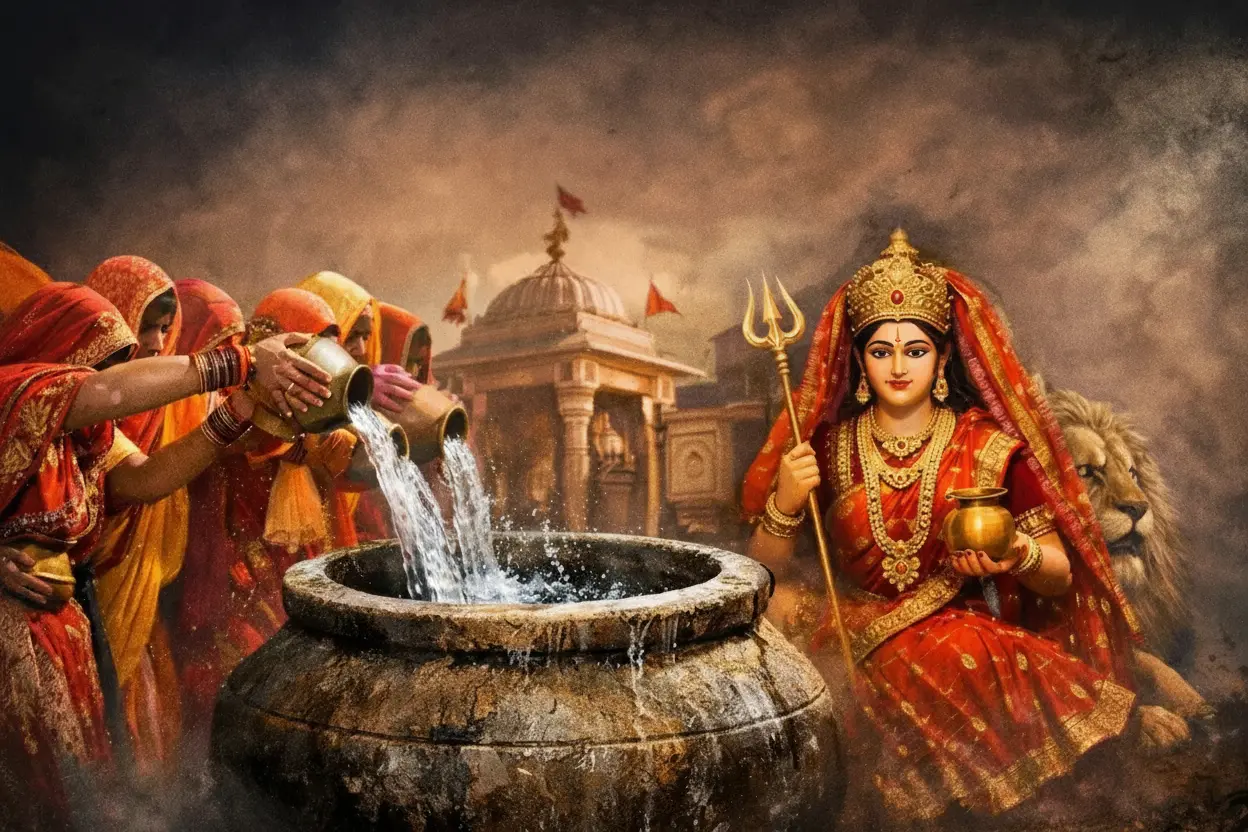 पाली के भाटुंद मंदिर की अनोखी परंपरा: हजारों लीटर पानी के बावजूद गहरे में खाली नहीं भरता घड़ा